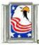 Eagle with USA flag photo 9mm Italian charm